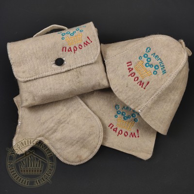 Комплект для лазні (укр. повсть) , 