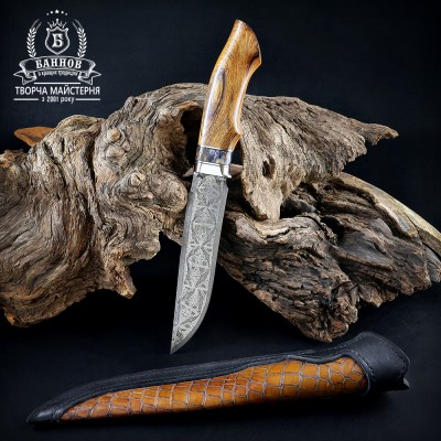 НІЖ РУЧНОЇ РОБОТИ "МОЗАЇЧНИЙ" З ПІХВАМИ (ВИК. 11)