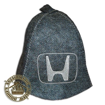 Шапка для бани (серый искусственный войлок), "Honda"