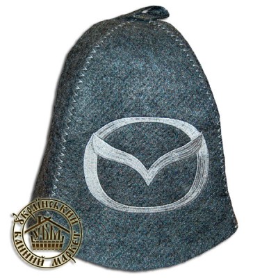 Шапка для бани (серый искусственный войлок), "Mazda"