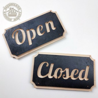 Табличка двостороння "Open|Closed"