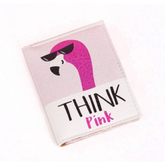 Обложка для пластикового ID паспорта "Think Pink"