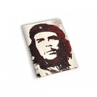 Кожаная мужская обложка для паспорта "Чегевара"